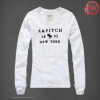 dames abercrombie fitch lang tees new york 1892 wit Hoenzadriel Shop hjyx1884